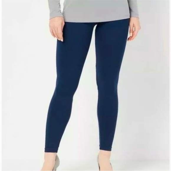 SPANX look at me now navy blue seamless leggings Large - Picture 3 of 10